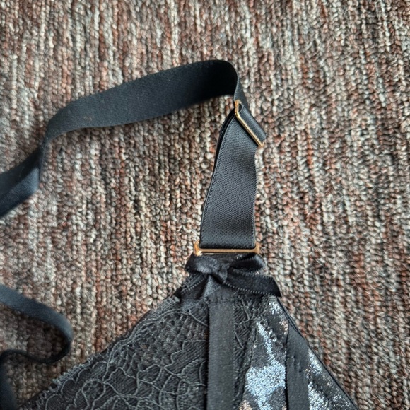 LANE BRYANT CACIQUE 42C Smooth Boost Plunge Racerback Bra Animal sparkle Print - Picture 5 of 7